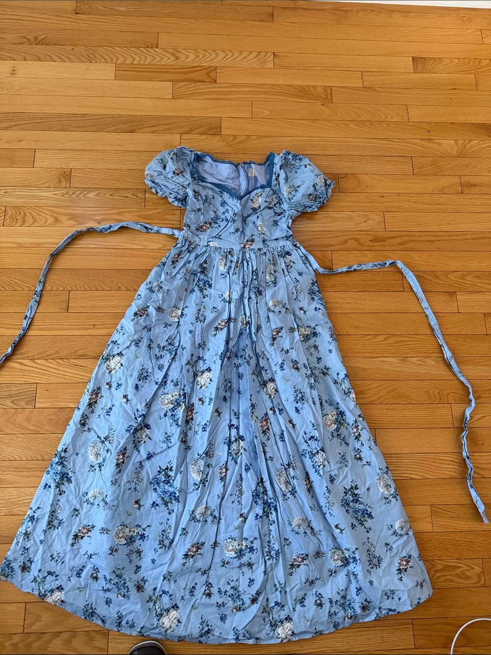 Pride and prejudice cotton maxi puff sleeve tea dress